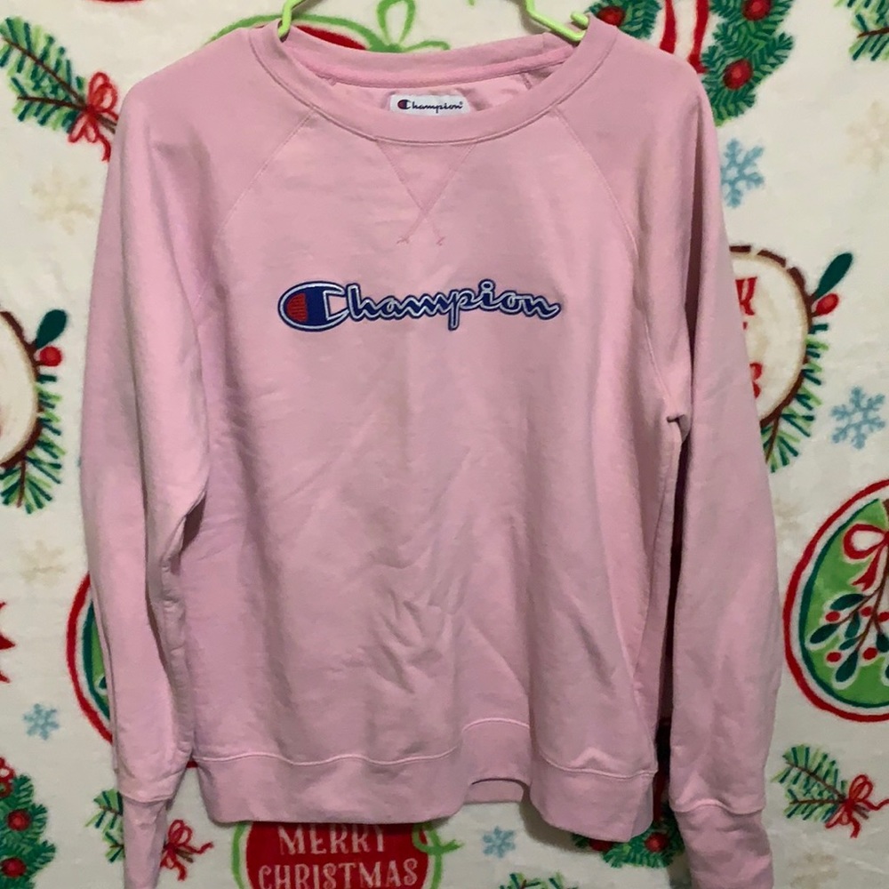 Pink champion sweatshirt